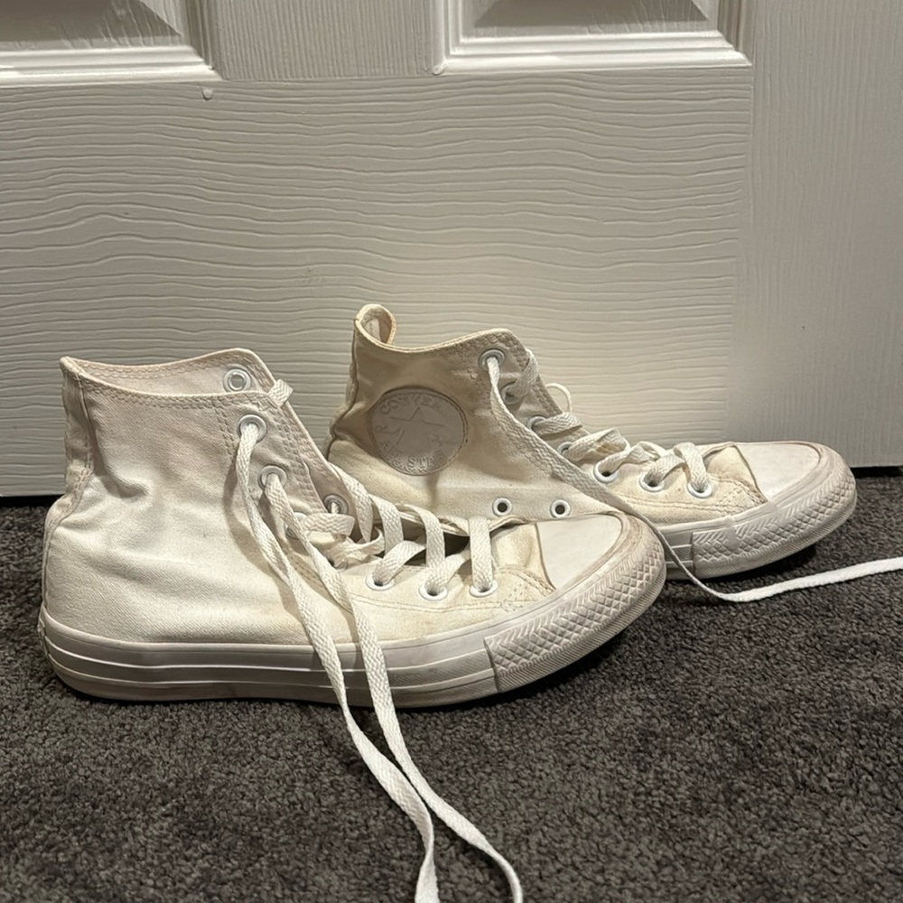 White high top Converse